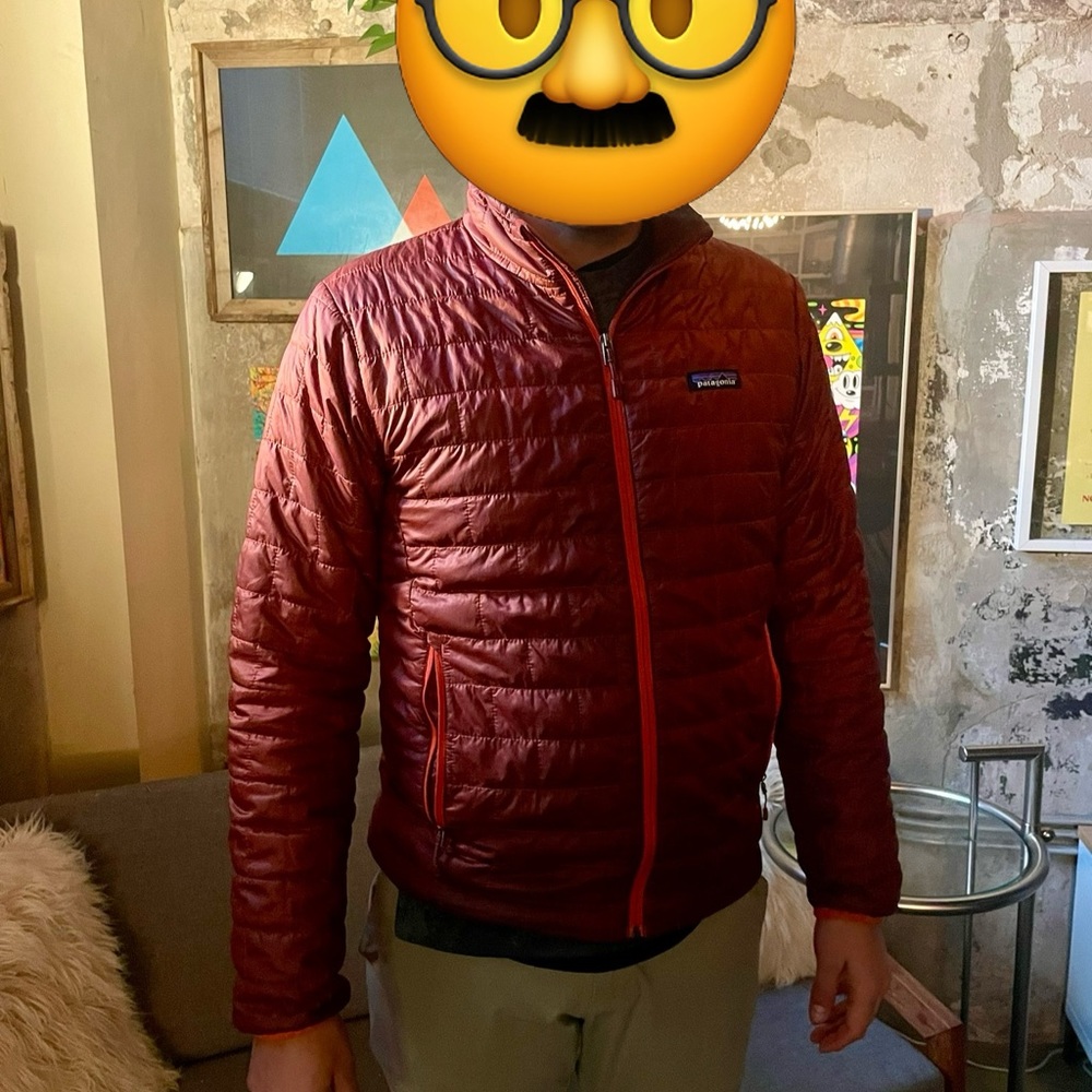 Patagonia Men’s Nano Puff Jacket - Cinder - Medium - Pre-Owned